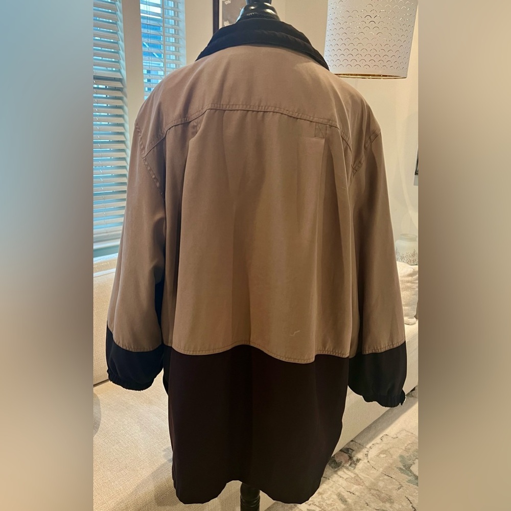 Fleet Street Two-Tone Women’s XL Brown Black Jacket Vintage 80’s - Picture 3 of 13